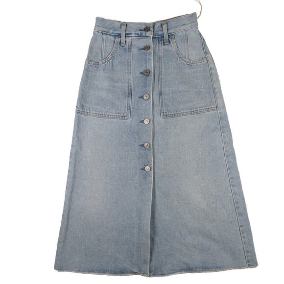 Citizens Of Humanity Anouk Denim Midi Skirt Womens NWT Size 23 - Picture 1 of 11